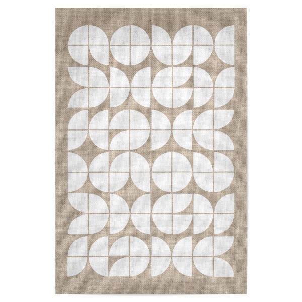 Poster "LINEN - BAO HOUSE white" artboxONE - Abstrakt - Japandi,Modern,Art,Ibiza,Kunstdruck,Geschenk,Einrichtung,Abstrakt,Kunst