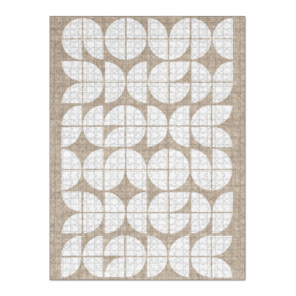 Puzzle Ravensburger "LINEN - BAO HOUSE white" artboxONE - Abstrakt - Japandi,Modern,Art,Ibiza,Kunstdruck,Geschenk,Einrichtung,Abstrakt,Kunst