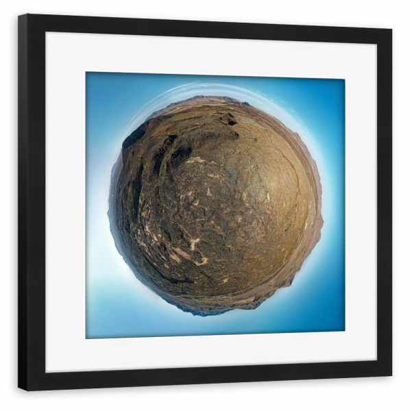 Poster mit Rahmen schwarz "Caldera Los Arrabales - Planet" artboxONE - Städte,Natur,Reise,Reise / Strand und Meer,Reise / Länder