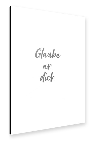 Alu-Dibond "An dich" 30x20 cm artboxONE