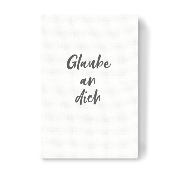 Leinwandbild "An dich" artboxONE - Typografie,Liebe,Buchstaben / D,Buchstaben / G