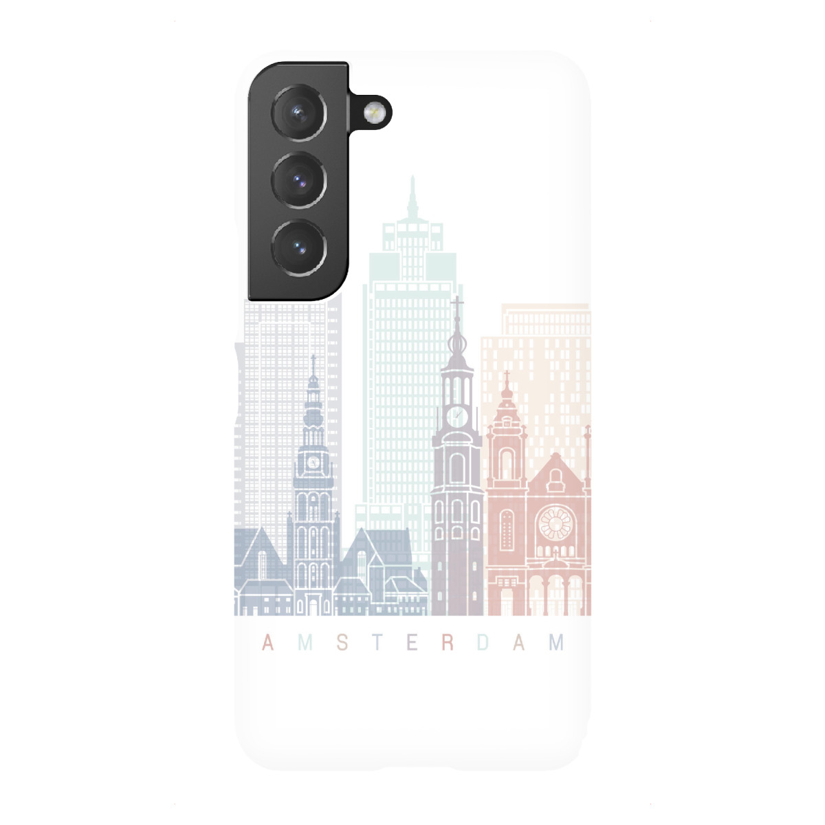 "AMSTERDAM SKYLINE PASTELL-b"für Samsung Galaxy - Premium-Case Handyhülle artboxONE