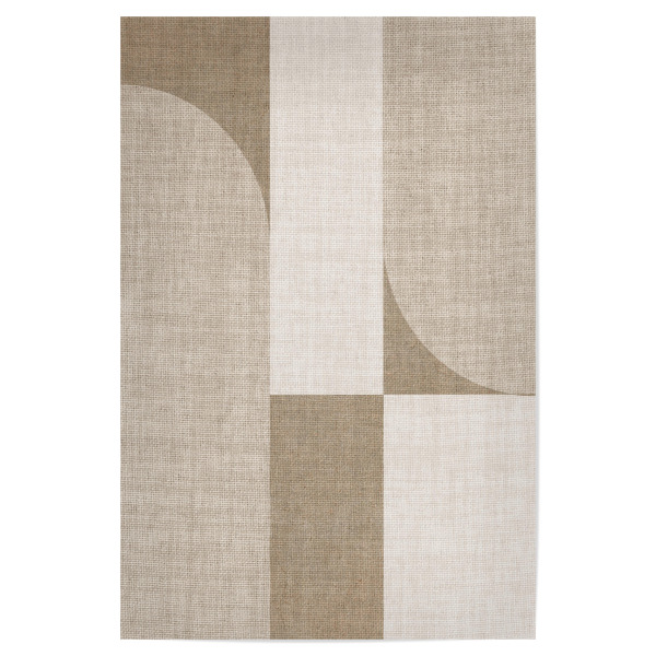 Poster 30x20 cm "Linen shapes brown" artboxONE - Abstrakt - Japandi,Modern,Art,Ibiza,Kunstdruck,Geschenk,Einrichtung,Abstrakt,Kunst