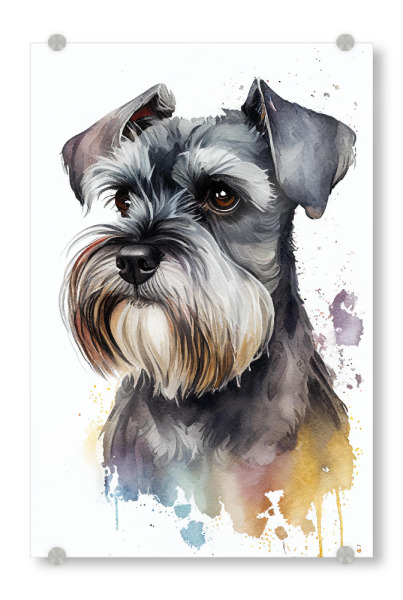 Acrylglasbild "Zwergschnauzer-Porträt" artboxONE - Tiere
