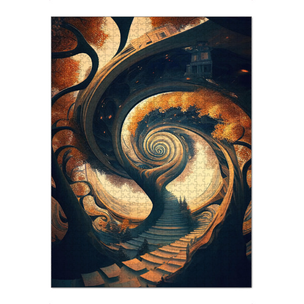 Puzzle Ravensburger "Surreale Spiralwelt" artboxONE - Abstrakt