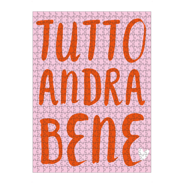 artboxONE Puzzle "Tutto andra bene" artboxONE - Typografie