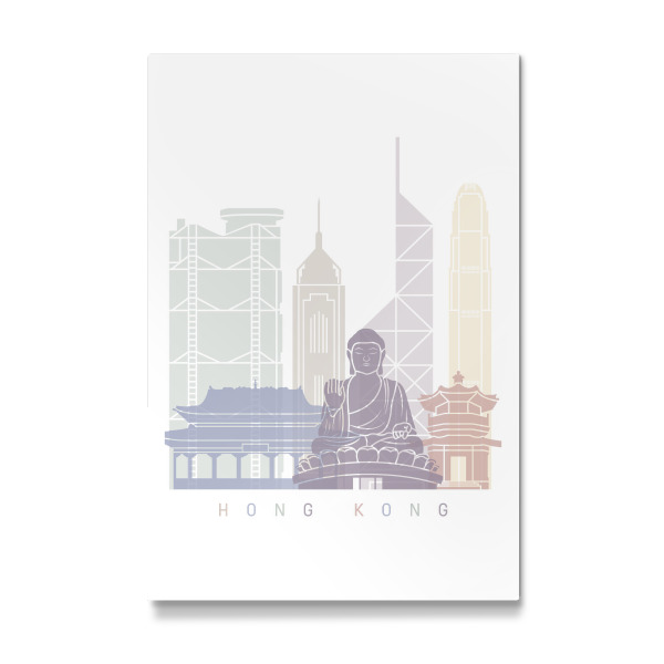 Galerie-Print "HONG KONG SKYLINE PASTELL-b" 30x20 cm artboxONE