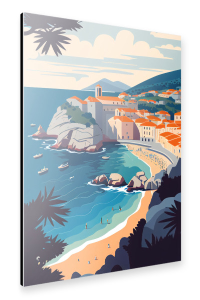 Alu-Dibond "Hoch über Dubrovnik, Kroatien" 30x20 cm artboxONE