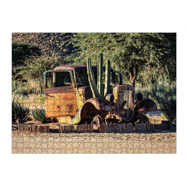 Puzzle Ravensburger "Oldtimer in der Wüste von Namibia" artboxONE - Reise / Afrika,Automobile