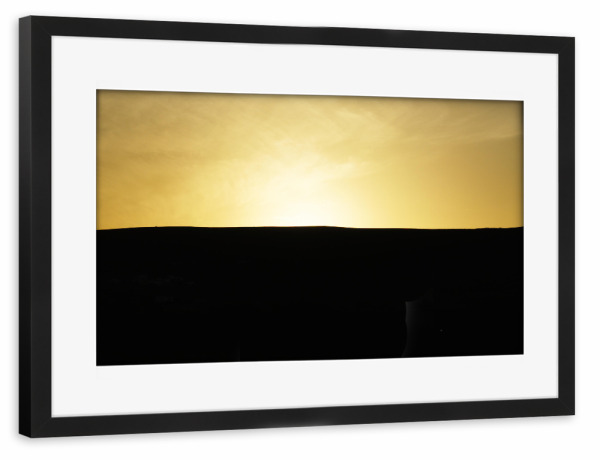 Poster mit Rahmen schwarz "Gold & Black - Sunset Colors" artboxONE - Natur,Reise,Reise / Strand und Meer,Reise / Länder
