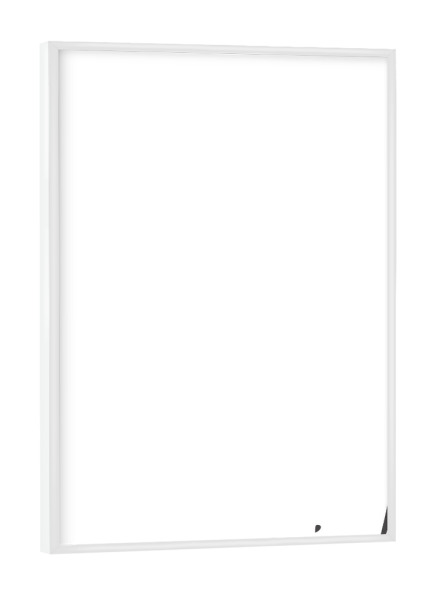 Poster mit weißem Rahmen "Miau!" artboxONE - Typografie,Tiere,Liebe,Lustig - Miau,Meow,Katze,Typografie,Schriftzug,Minimalismus,Minimalistisch