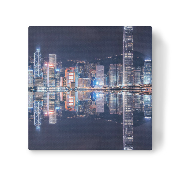 Leinwandbild "Hongkong Reflexion" artboxONE - Städte,Reise,Architektur,Reise / Asien,Reise / Länder