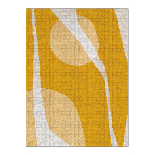 Puzzle Ravensburger "Linen sunkiss vacation" artboxONE - Abstrakt - Japandi,Modern,Art,Wabisabi,Ibiza,Kunstdruck,Vacation,Geschenk,Wohnung