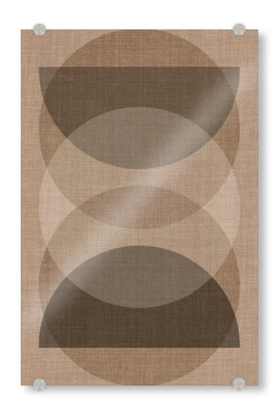 Acrylglasbild "Brown linen - ZEN" artboxONE - Abstrakt - Japandi,Modern,Art,Ibiza,Kunstdruck,Geschenk,Einrichtung,Abstrakt,Kunst