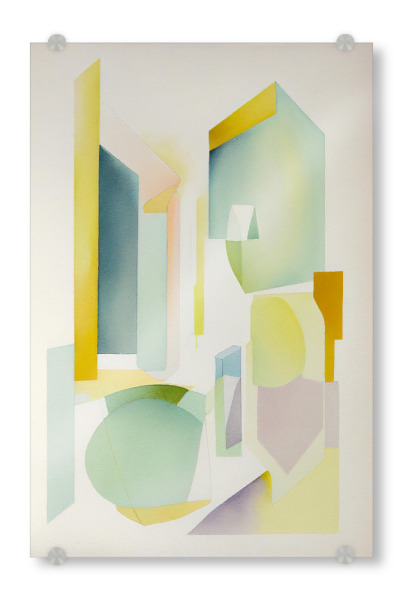 Acrylglasbild "Abstrakte Aquarellgeometrien" artboxONE - Abstrakt,Geometrie