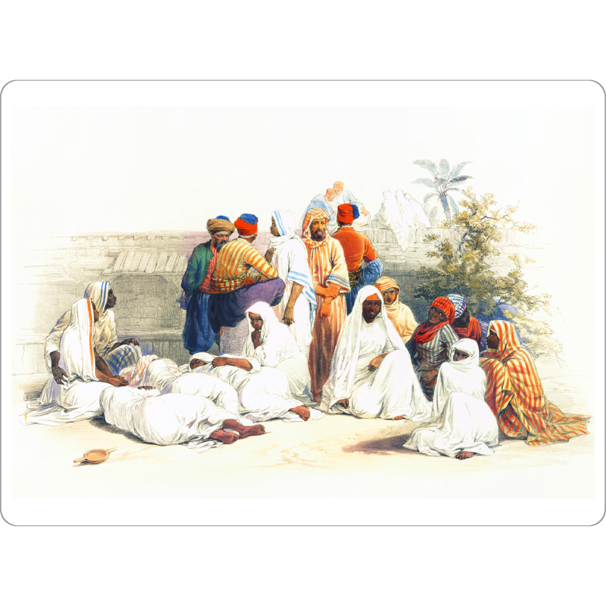 Tischset "Auf dem Sklavenmarkt in Kairo" artboxONE - Menschen,Reise / Afrika,Für Papa,Männer