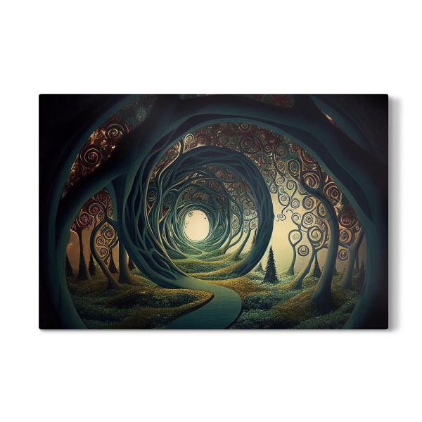 Galerie-Print "Surrealer Weg durch den Wald" 30x20 cm artboxONE