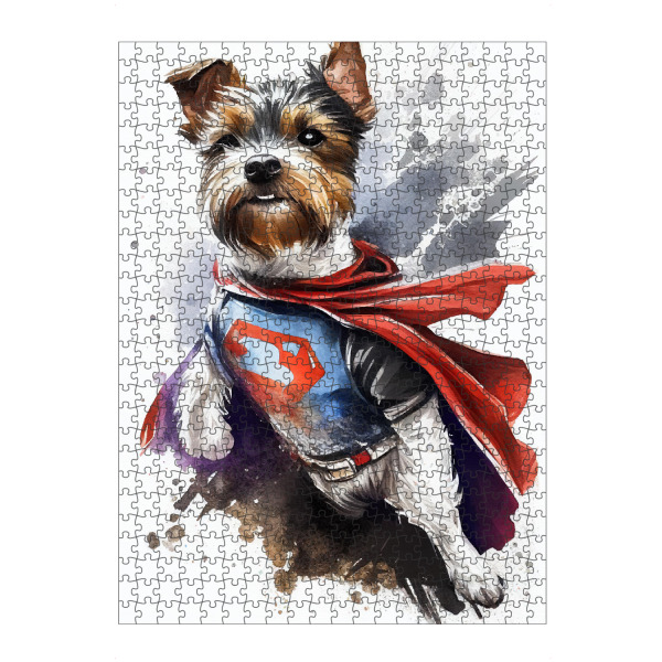 artboxONE Puzzle "Superhelden-Terrier" artboxONE - Tiere,Lustig