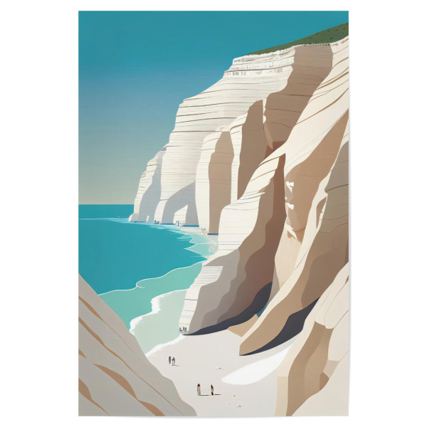 Poster 30x20 cm "Die Scala dei Turchi, Sizilien" artboxONE - Natur,Reise,Reise / Strand und Meer