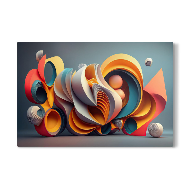 Galerie-Print "Abstrakte Strudel auf Grün" 30x20 cm artboxONE