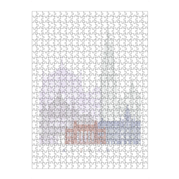 artboxONE Puzzle "ANTWERPEN SKYLINE PASTELL" artboxONE - Städte,Reise