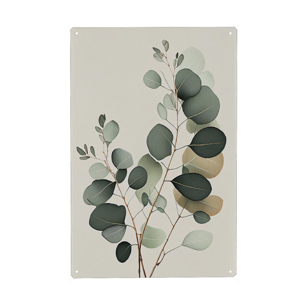 Metall Poster "Eukalyptuszweig" artboxONE - Natur,Floral