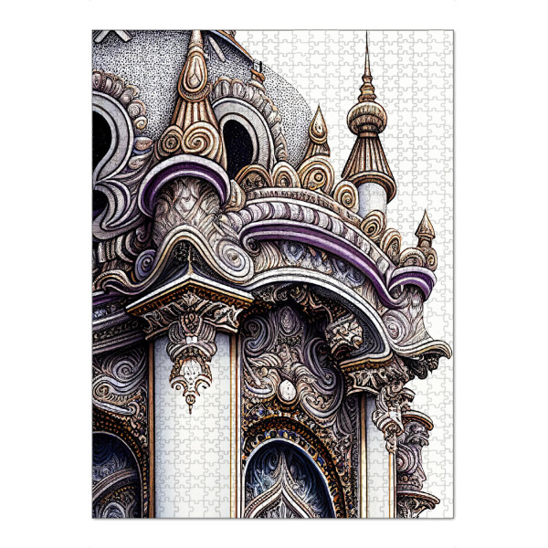 Puzzle Ravensburger "Detail einer weißen Burg" artboxONE - Abstrakt,Architektur