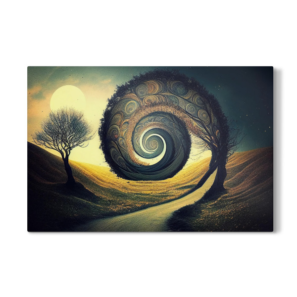 Galerie-Print "Baum verwandelt sich in Wirbel" 30x20 cm artboxONE