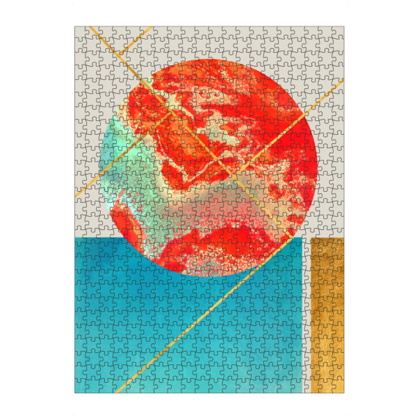 Puzzle Ravensburger "Erde & Meer" artboxONE - Abstrakt,Geometrie