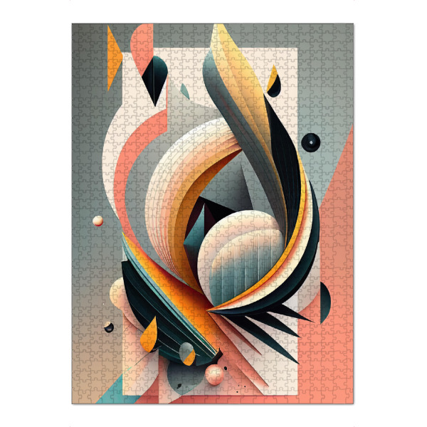 Puzzle Ravensburger "Malerei mit verdrehten Formen" artboxONE - Abstrakt