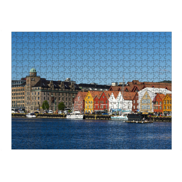 Puzzle Ravensburger "Stadtansicht Hanseviertel Bryggen" artboxONE - Reise,Architektur,Reise / Länder,Städte / Weitere