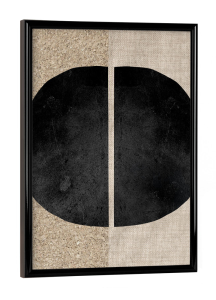 Poster mit schwarzem Rahmen "Linen - match" artboxONE - Abstrakt,Geometrie