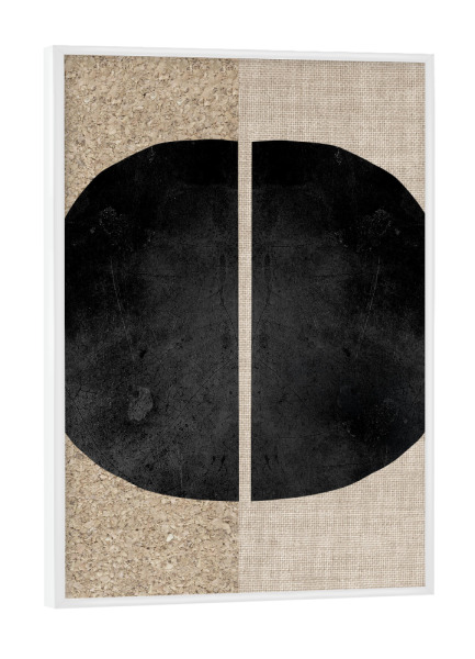 Poster mit weißem Rahmen "Linen - match" artboxONE - Abstrakt,Geometrie