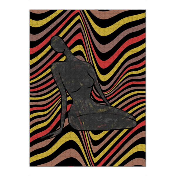 Puzzle Ravensburger "Figur und Streifen" artboxONE - Abstrakt,Architektur,Geometrie,Fashion