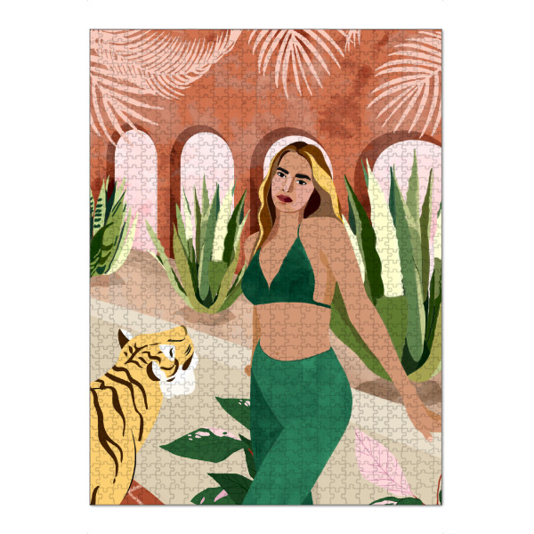 Puzzle Ravensburger "Unzähmbares Temperament" artboxONE - Tiere,Menschen