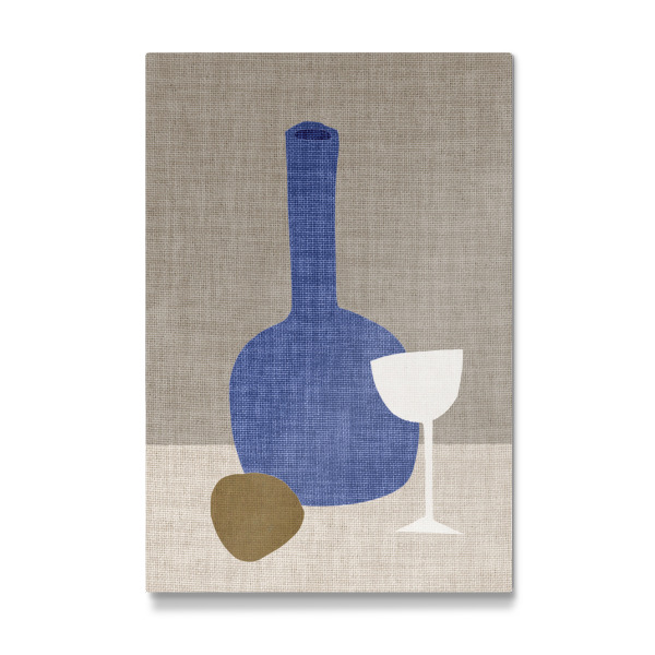 Galerie-Print "BLUE Linen - VASE" 30x20 cm artboxONE