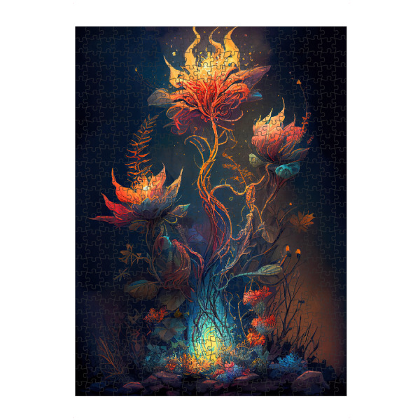 artboxONE Puzzle "Dunkler mystischer Garten" artboxONE - Abstrakt