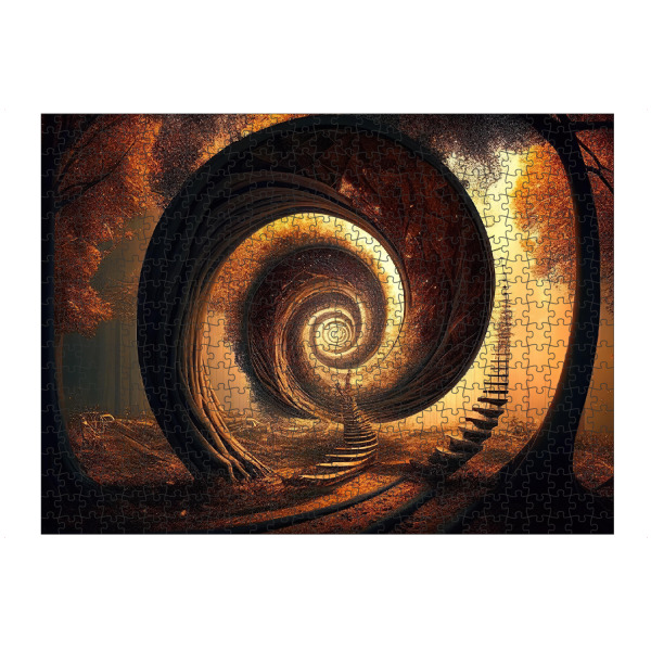 Puzzle Ravensburger "Surreale Spiralbäume" artboxONE - Abstrakt
