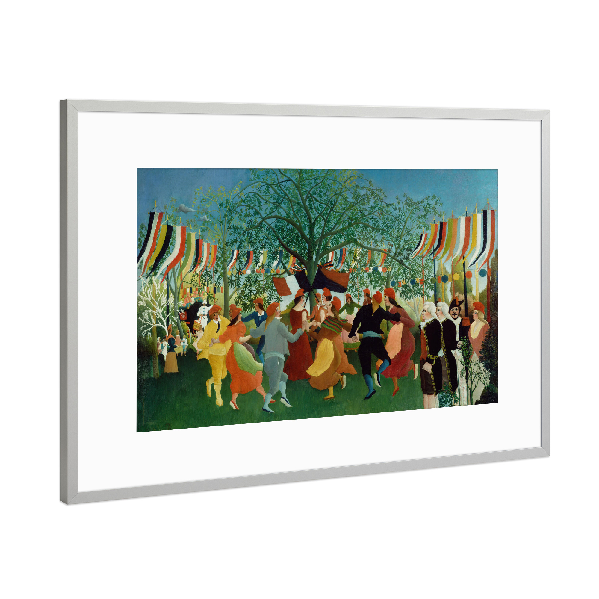 Poster mit Rahmen Silber "Hundertjährige Unabhängigkeit" artboxONE - Reise,Menschen,Städte / Paris,Für Mama,Für Papa