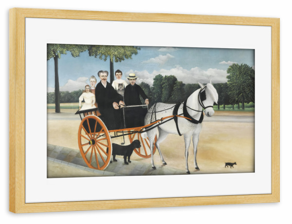 Poster mit Rahmen kiefer "La Carriole du Père Junier" artboxONE - Reise,Tiere,Städte / Paris,Automobile,Reise / Länder