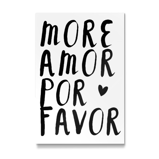 More amor por favor _ black
