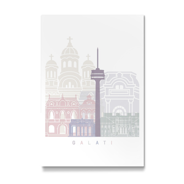 Galerie-Print "GALATI SKYLINE PASTELL" 30x20 cm artboxONE