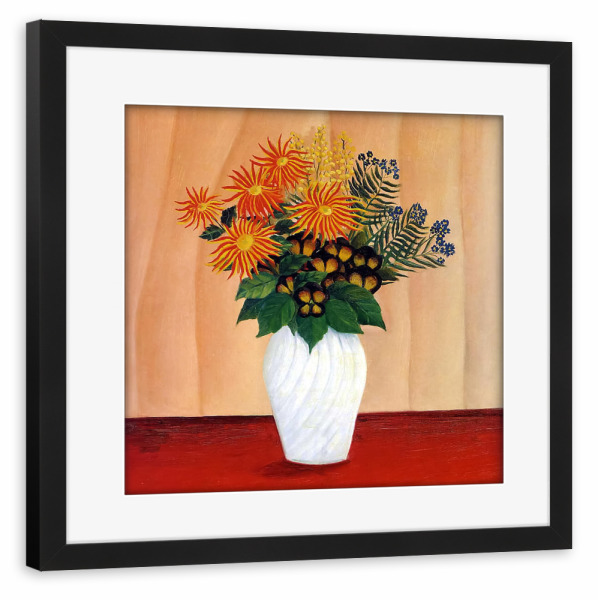 Poster mit Rahmen schwarz "Blumenstrauß" artboxONE - Natur,Floral,Liebe,Für Mama,Für Papa