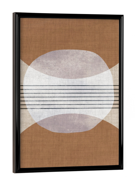 Poster mit schwarzem Rahmen "LINEN - abstract BOB" artboxONE - Abstrakt,Geometrie