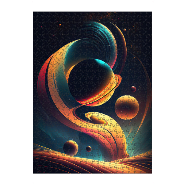 artboxONE Puzzle "Abstrakte Raumzeichnung" artboxONE - Abstrakt,Galaxy