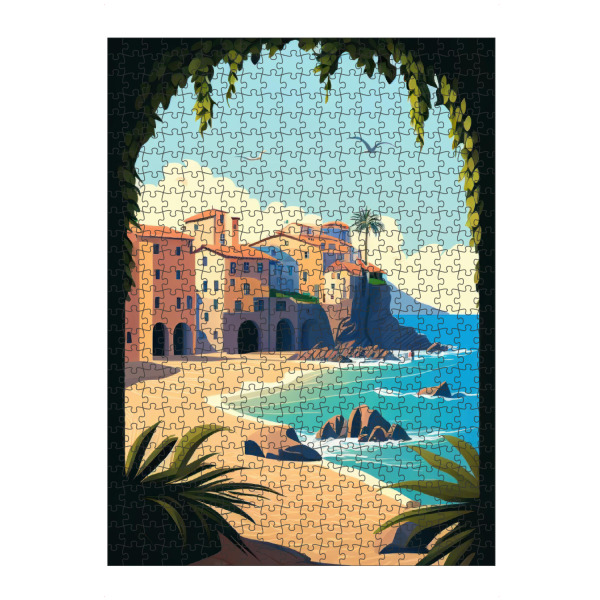 Puzzle Ravensburger "Irgendwo auf Sizilien" artboxONE - Städte,Reise,Reise / Strand und Meer