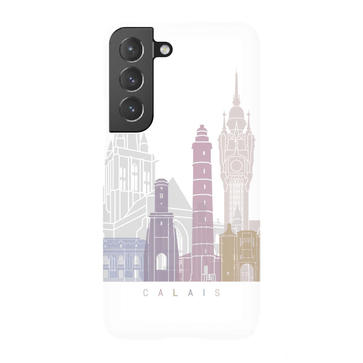 Samsung Galaxy "CALAIS-SKYLINE-PASTELL" Premium-Case Handyhülle artboxONE