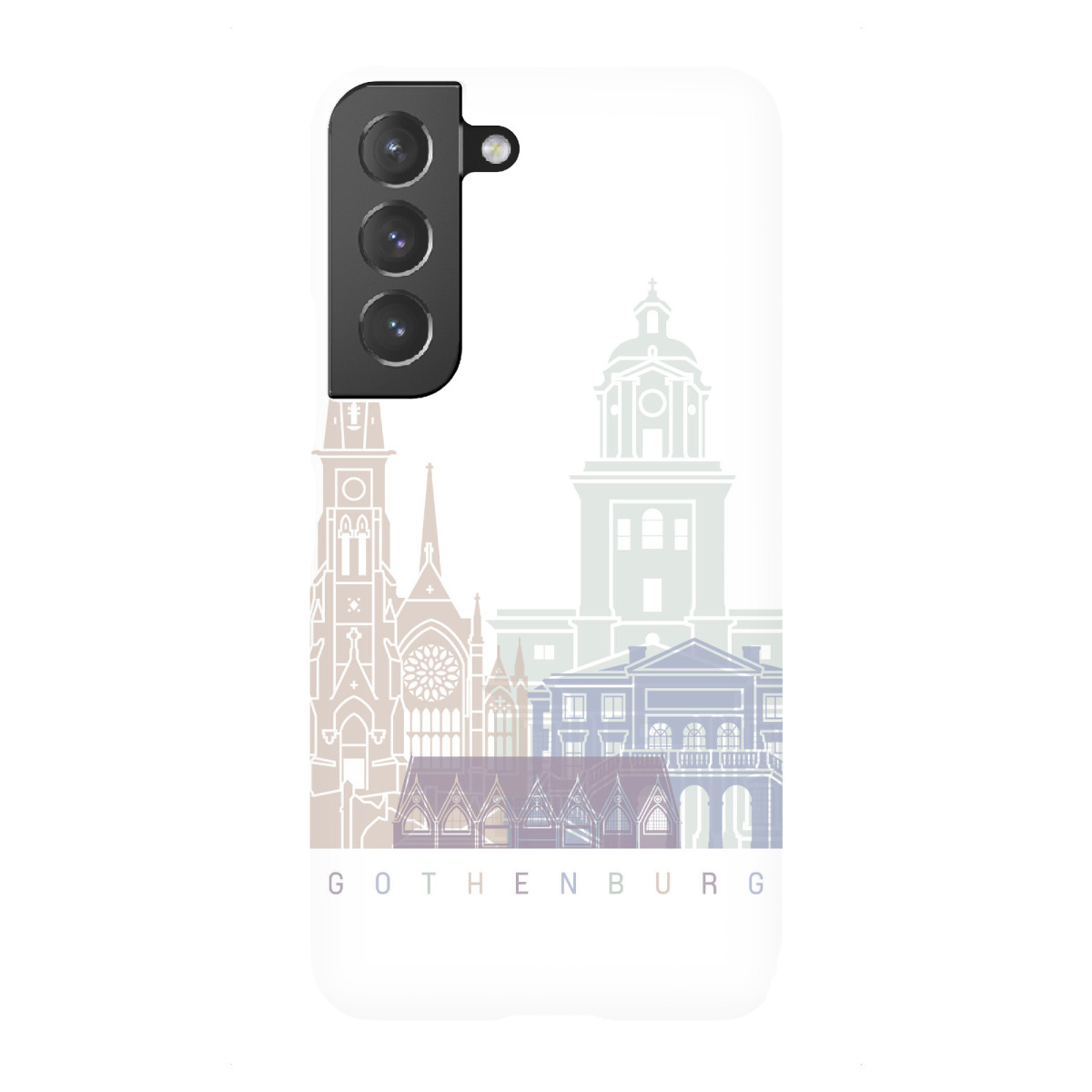 Samsung Galaxy "GÖTEBORG SKYLINE PASTELL" Premium-Case Handyhülle artboxONE