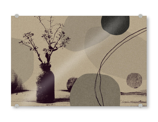 Acrylglasbild "Linen collection - modern kitchen" artboxONE - Abstrakt - Japandi,Modern,Art,Ibiza,Kunstdruck,Geschenk,Einrichtung,Abstrakt,Kunst