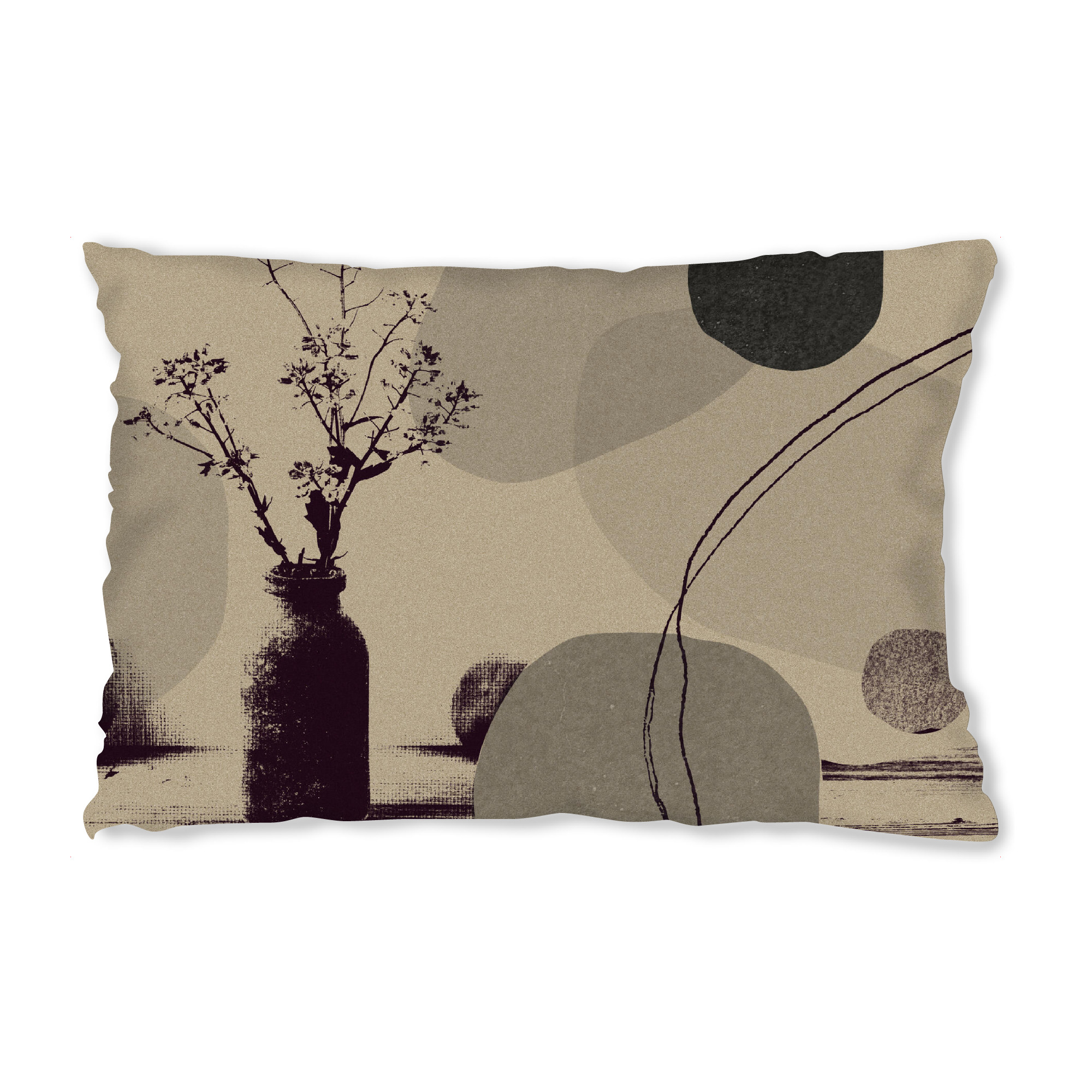 Design-Kissen "Linen collection - modern kitchen" artboxONE - Abstrakt - Japandi,Modern,Art,Ibiza,Kunstdruck,Geschenk,Einrichtung,Abstrakt,Kunst